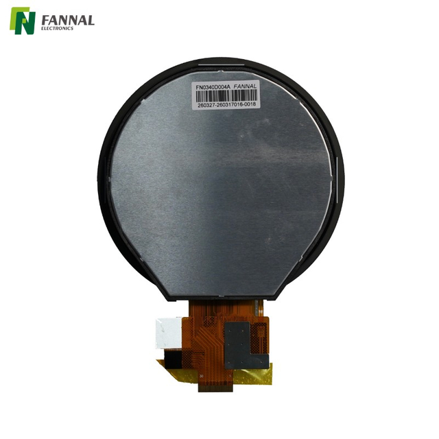 3.4 inch Round TFT LCD Touch Display