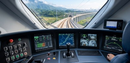 Industrial touch display for High-Speed Train Driver Console