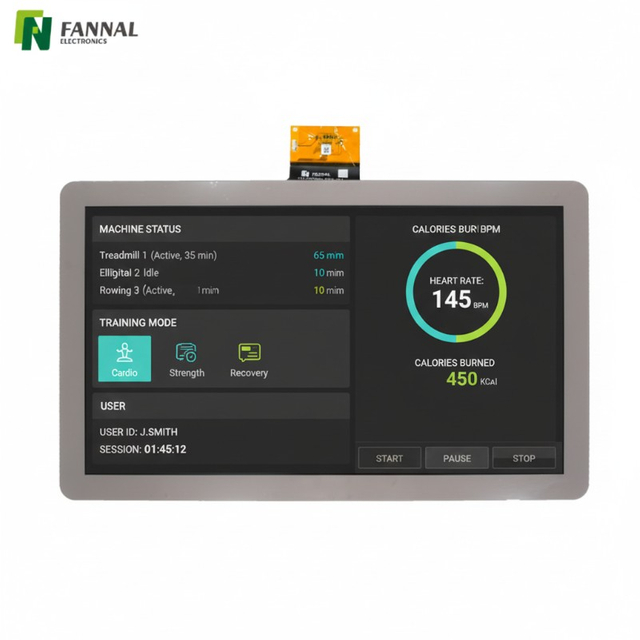 gym touch display interface