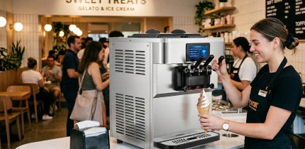 ice cream machine with 4.3” TPM