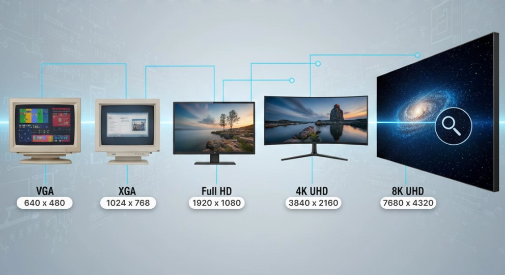 Display Resolutions: From VGA to 8K