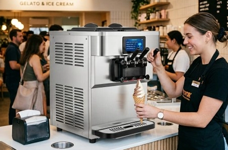 ice cream machine with 4.3 inch TPM
