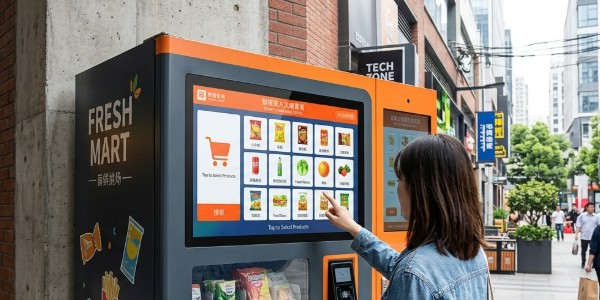 Outdoor Vending Machine Touch Display