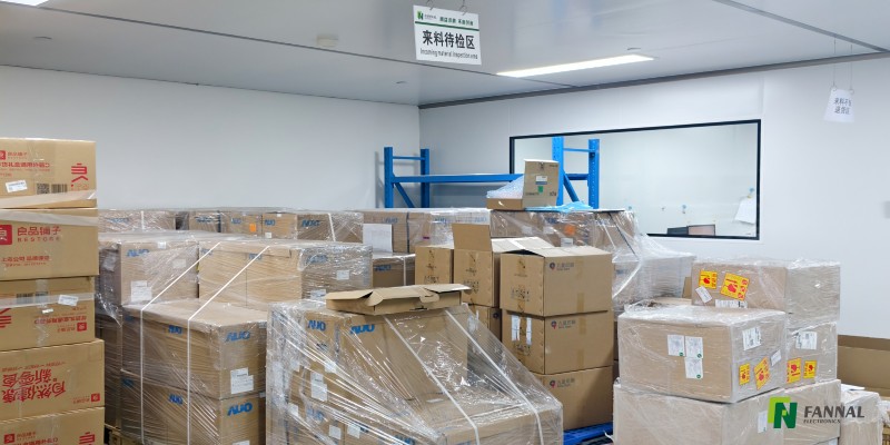 Industrial LCD panels received for incoming quality inspection at FANNALs warehouse.jpg